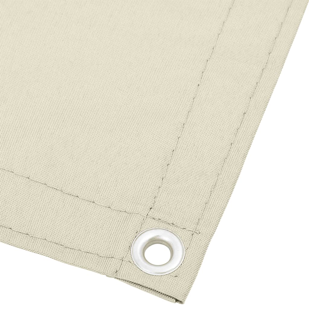 vidaXL Parvekesuoja kerma 90x700 cm 100% polyesteri Oxford kangas