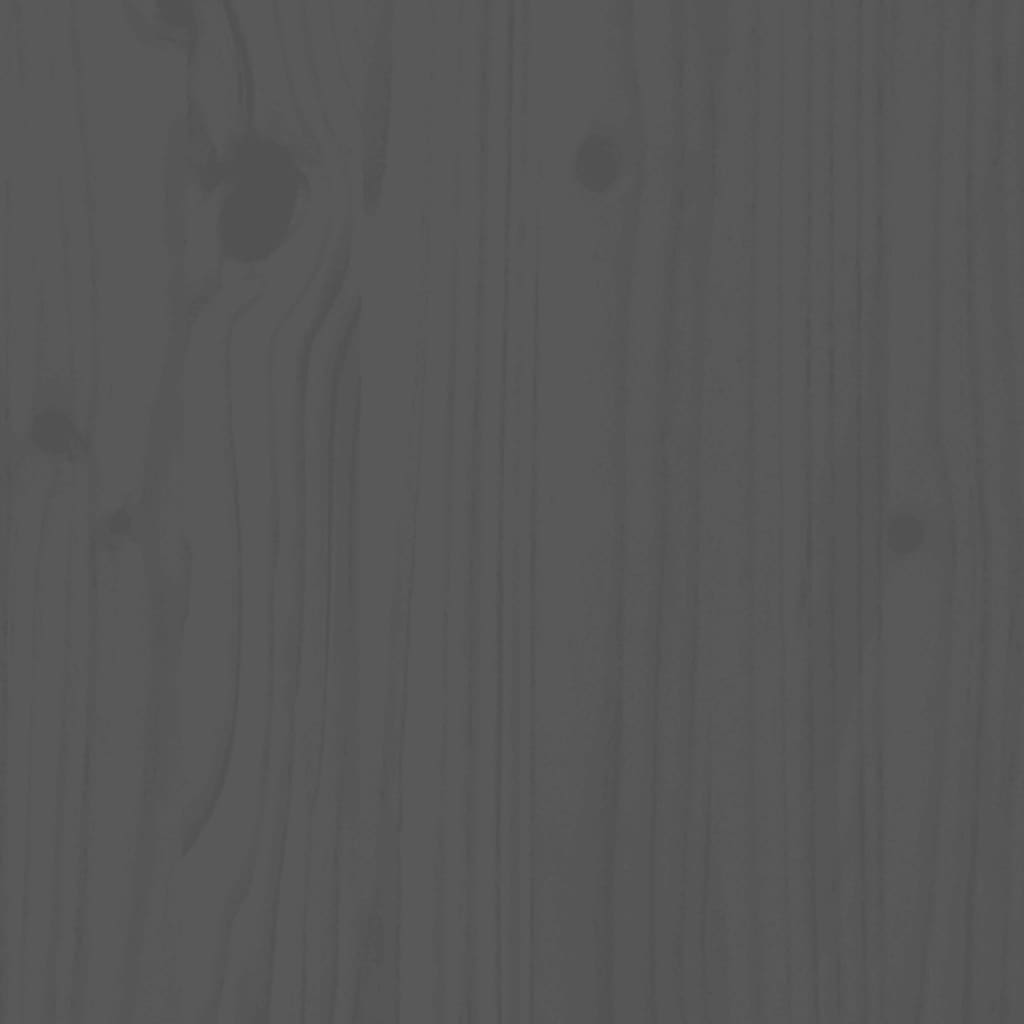 vidaXL Hiekkalaatikko istuimilla harmaa neliö täysi mänty