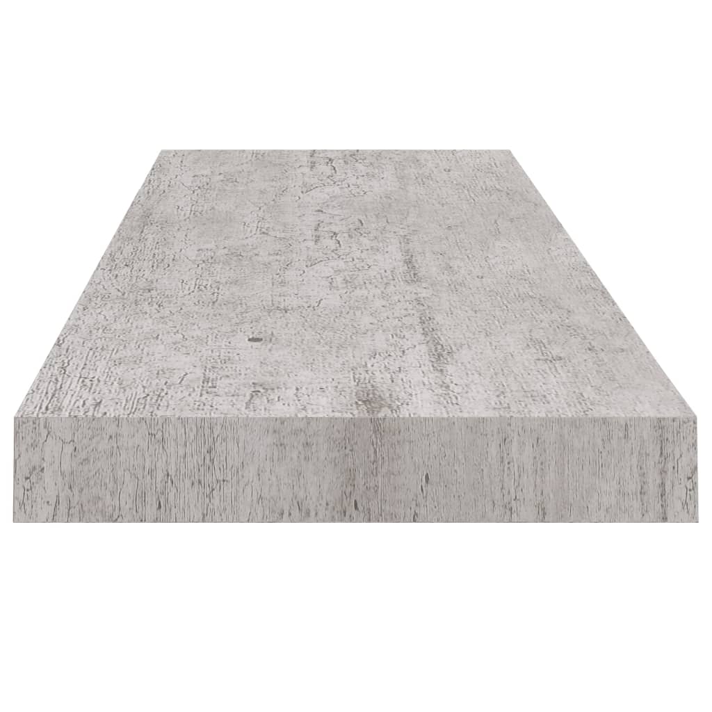vidaXL Kelluvat seinähyllyt 4 kpl betoninharmaa 80x23,5x3,8 cm MDF
