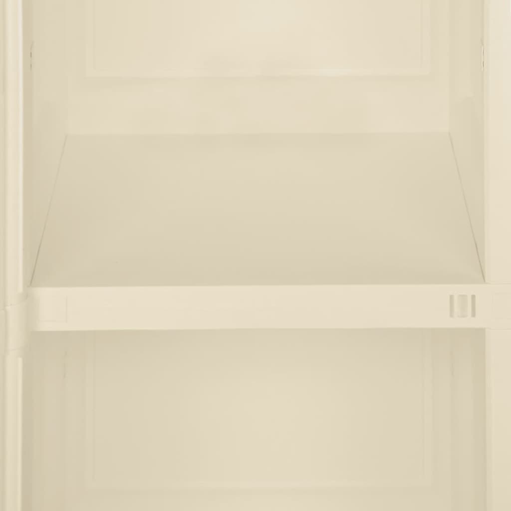 vidaXL Muovikaappi 40x43x85,5 cm puutyyli angora valkoinen