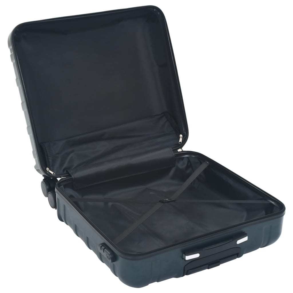 vidaXL Kovapintainen matkalaukkusarja 2 kpl vihreä ABS