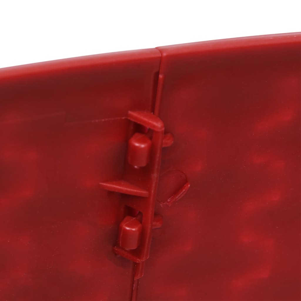 vidaXL Joulukuusen helma punainen Ø65x19,5 cm