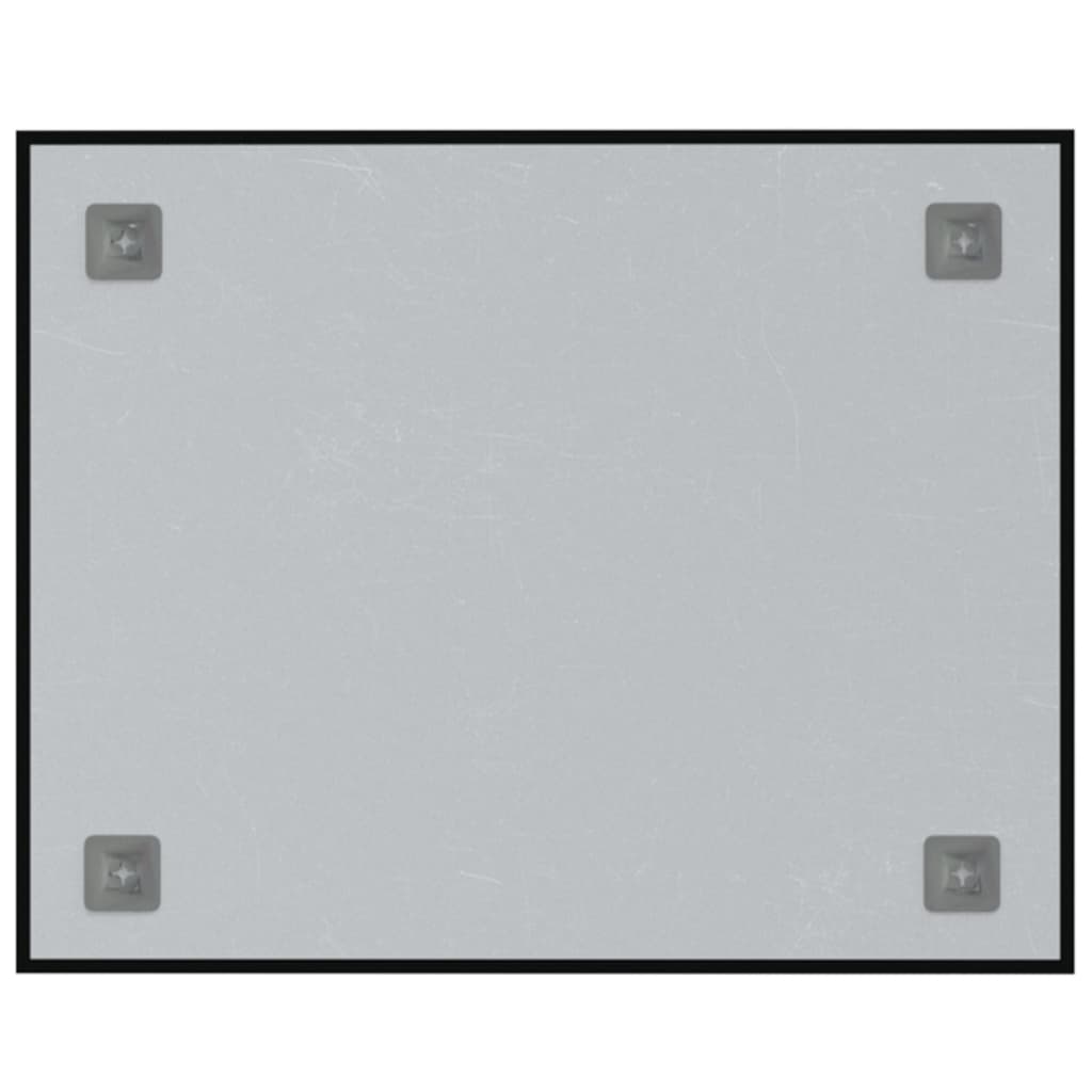 vidaXL Seinäkiinnitteinen magneettitaulu musta 50x40 cm karkaistu lasi