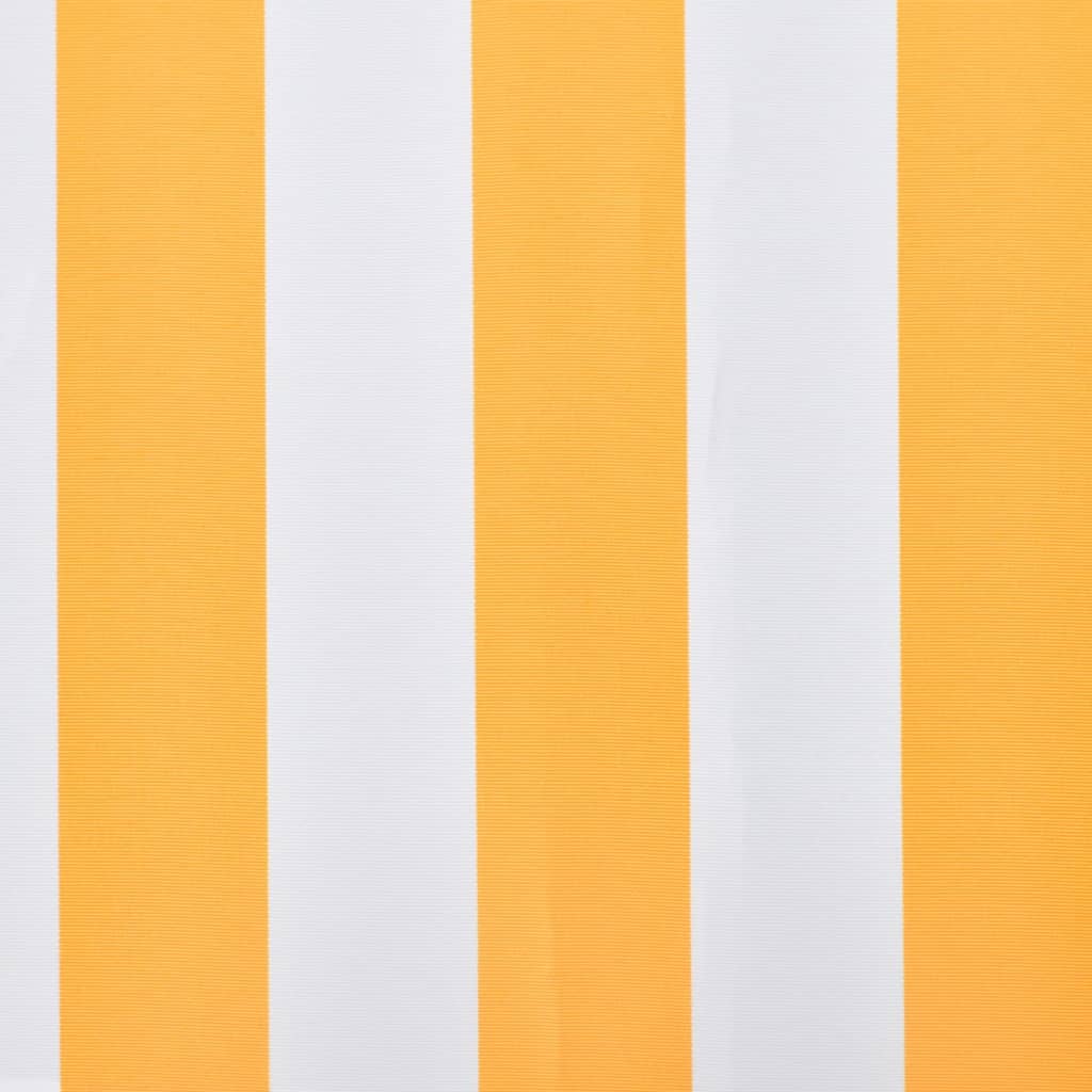 vidaXL Markiisikangas oranssi ja valkoinen 450x300 cm