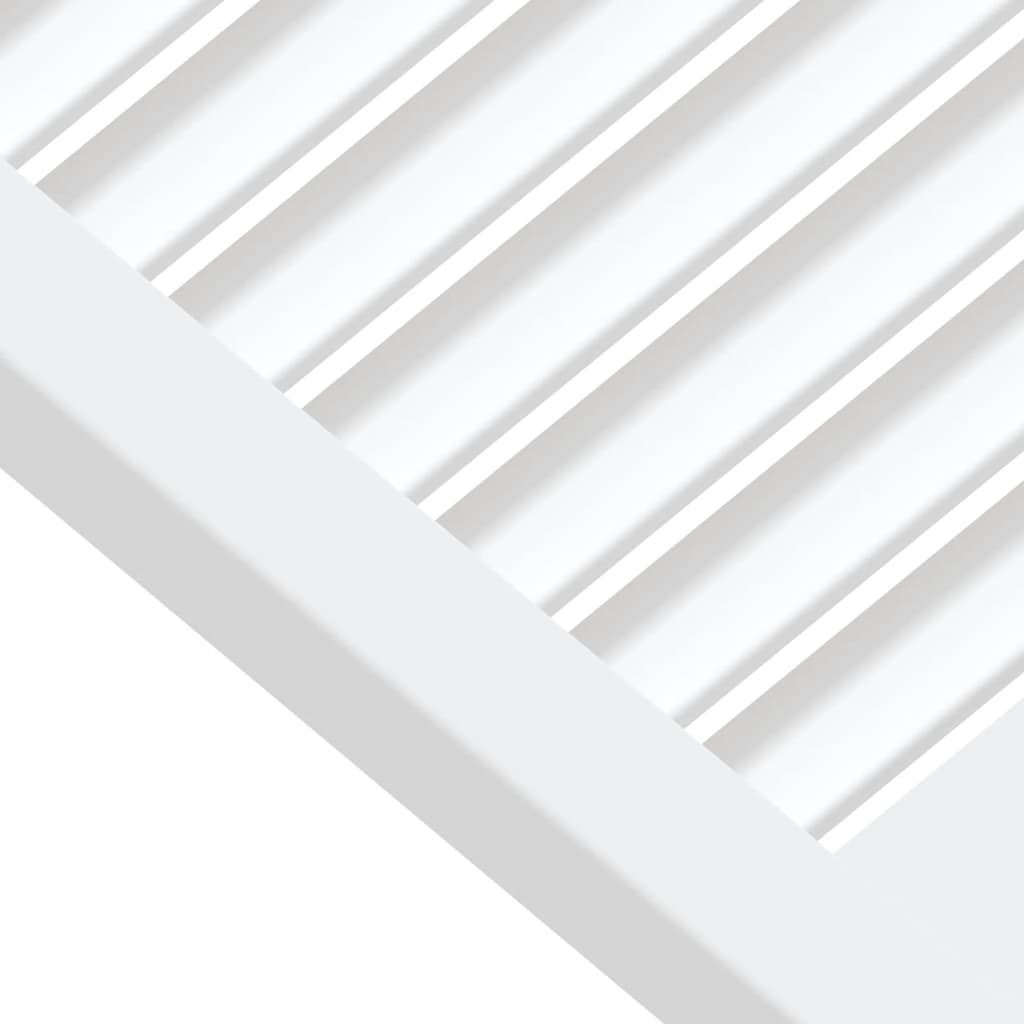 vidaXL Kaapin ovi säleikkömuotoilu valkoinen 61,5x49,4 cm täysi mänty