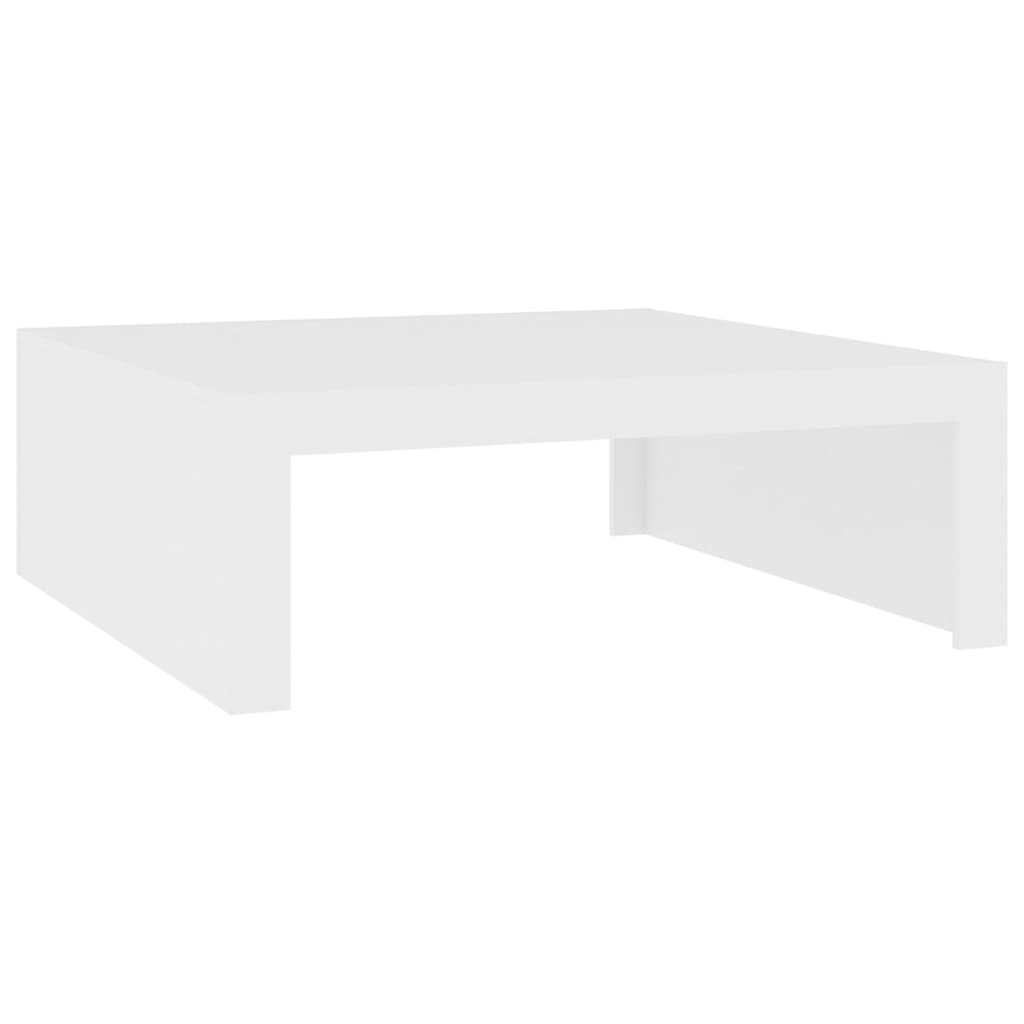 vidaXL Sohvapöytä valkoinen 100x100x35 cm lastulevy