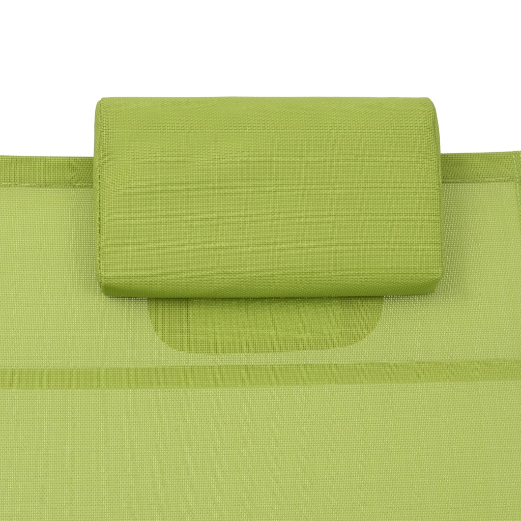 vidaXL Aurinkotuoli alumiini ja textilene vihreä