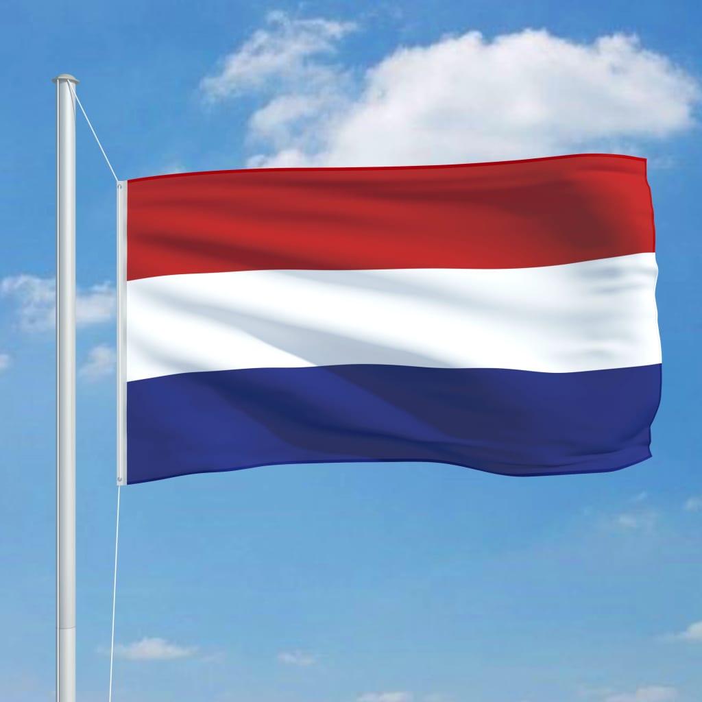 vidaXL Alankomaiden lippu ja tanko alumiini 6,2 m
