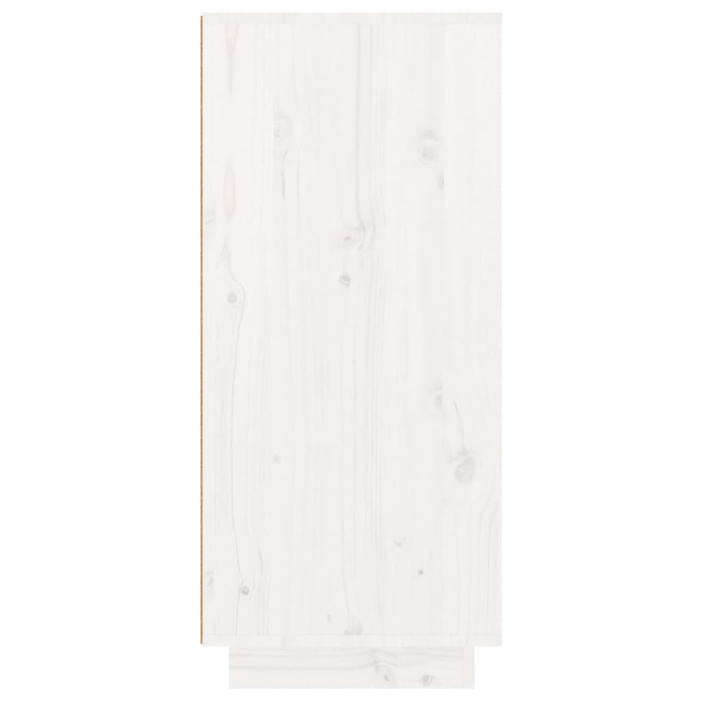 vidaXL Kenkäkaappi valkoinen 60x35x80 cm täysi mänty