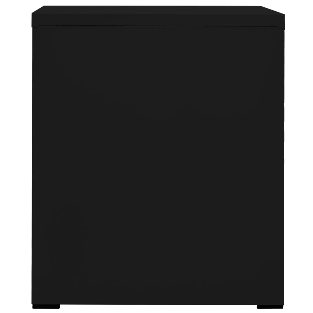 vidaXL Arkistokaappi musta 46x62x72,5 cm teräs