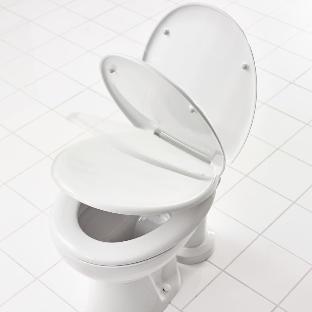 RIDDER WC-istuimen kansi Premium pehmeästi sulkeutuva valkoinen