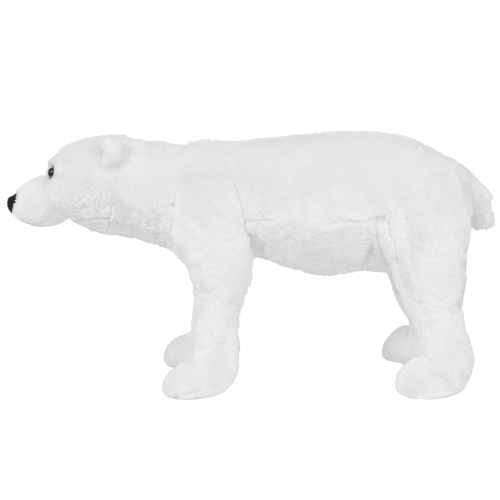 vidaXL Seisova pehmolelu jääkarhu valkoinen XXL