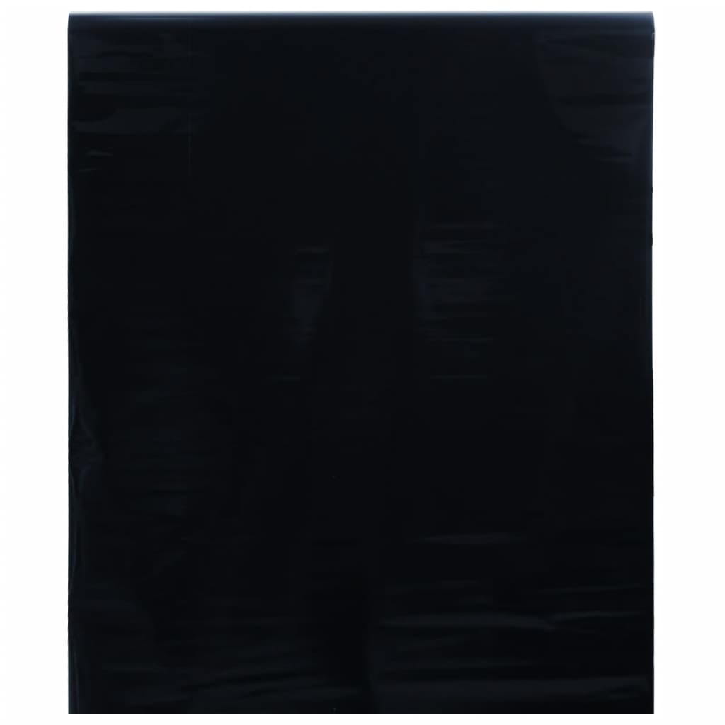 vidaXL Staattinen ikkunakalvo himmeä musta 45x2000 cm PVC
