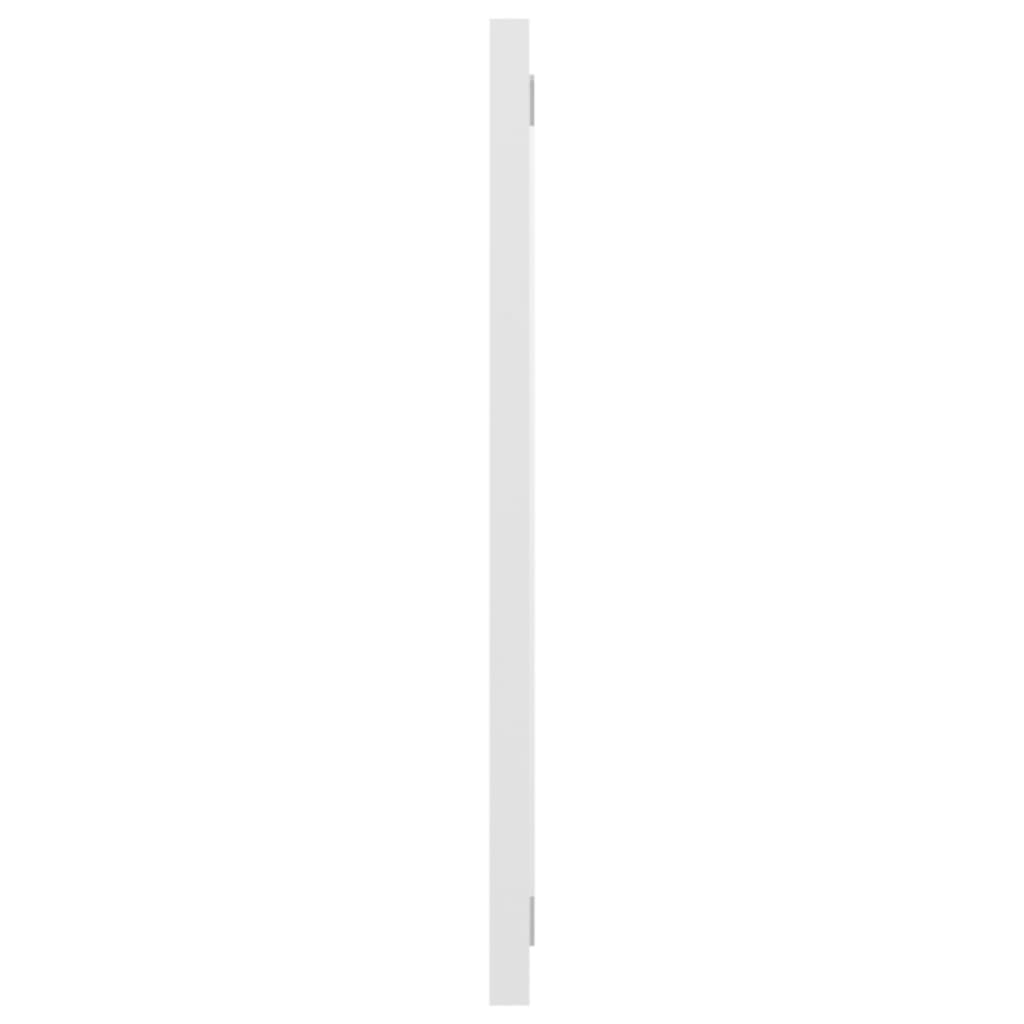 vidaXL Kylpyhuonepeili korkeakiilto valkoinen 100x1,5x37 cm lastulevy