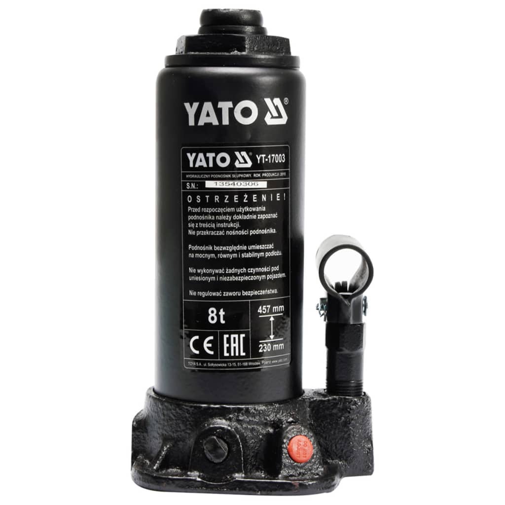 YATO Hydraulinen Pullotunkki 8 Tonnia YT-17003