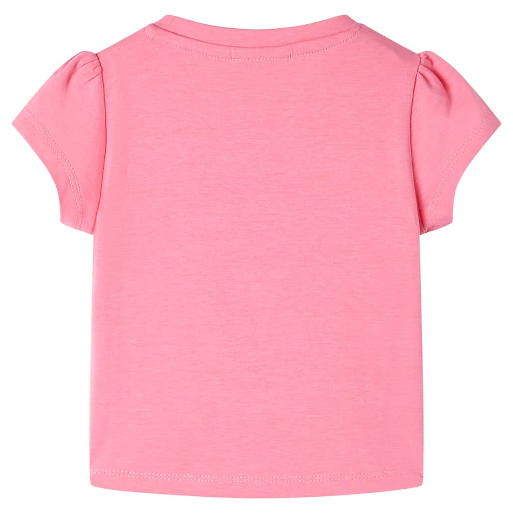 Lasten T-paita kirkas pinkki 92
