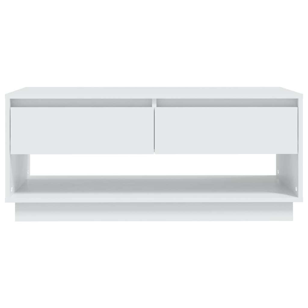 vidaXL Sohvapöytä valkoinen 102,5x55x44 cm lastulevy