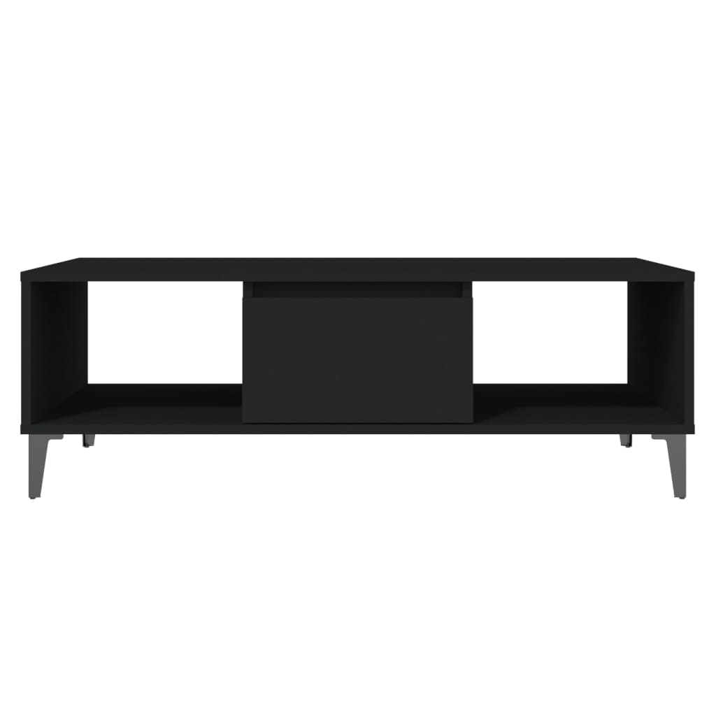 vidaXL Sohvapöytä musta 103,5x60x35 cm lastulevy