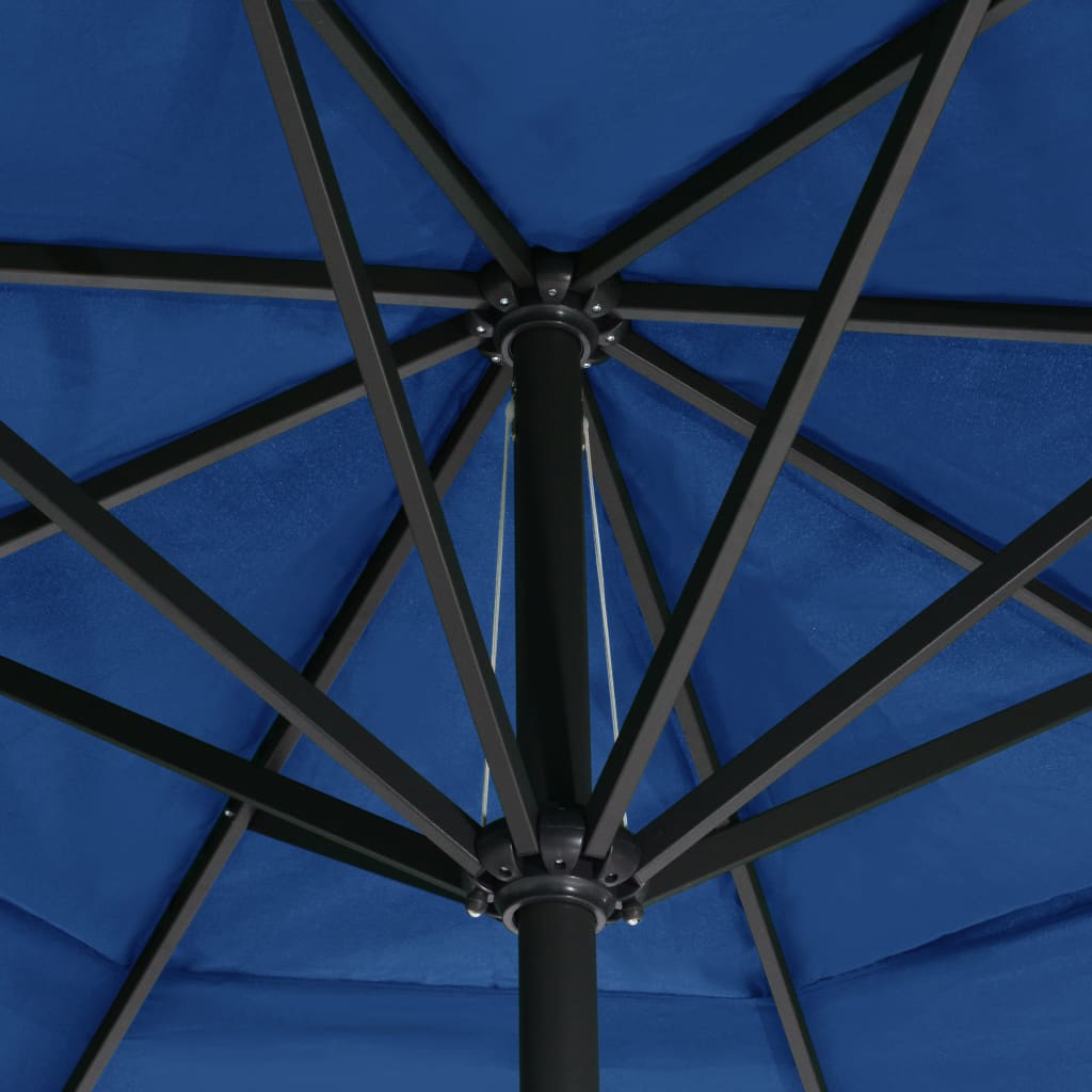 vidaXL Aurinkovarjo alumiinitanko 500 cm taivaansininen