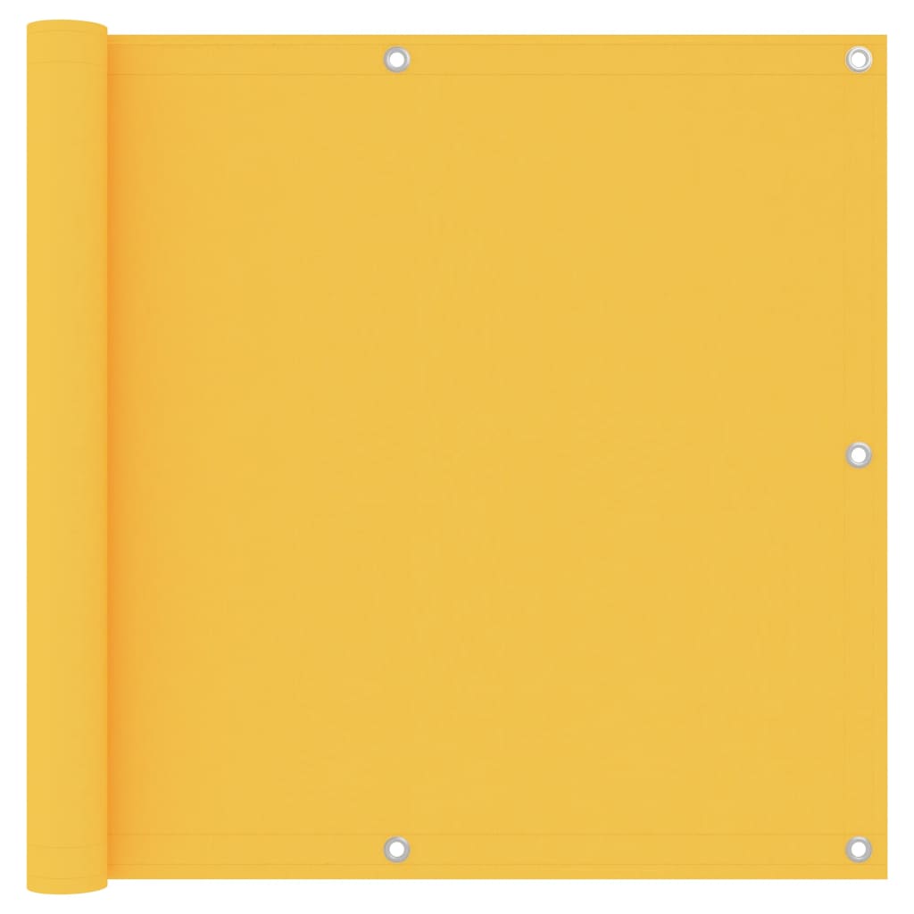 vidaXL Parvekkeen suoja keltainen 90x500 cm Oxford-kangas