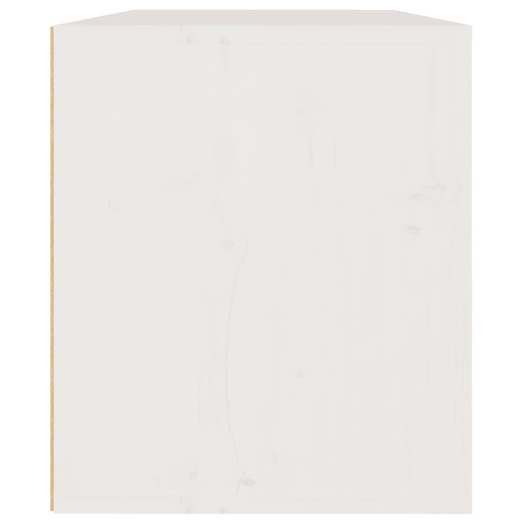 vidaXL Seinäkaappi valkoinen 60x30x35 cm täysi mänty