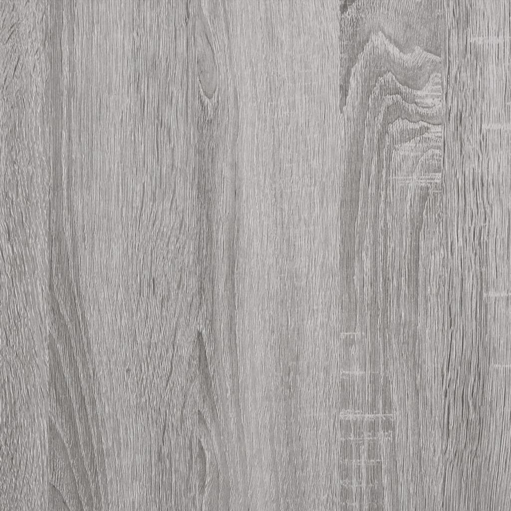 vidaXL LP-levyjen säilytyskaappi harmaa Sonoma 74,5x38x48 cm puu