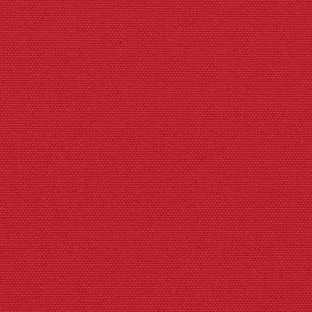 vidaXL Sisäänvedettävä sivumarkiisi punainen 120x500 cm