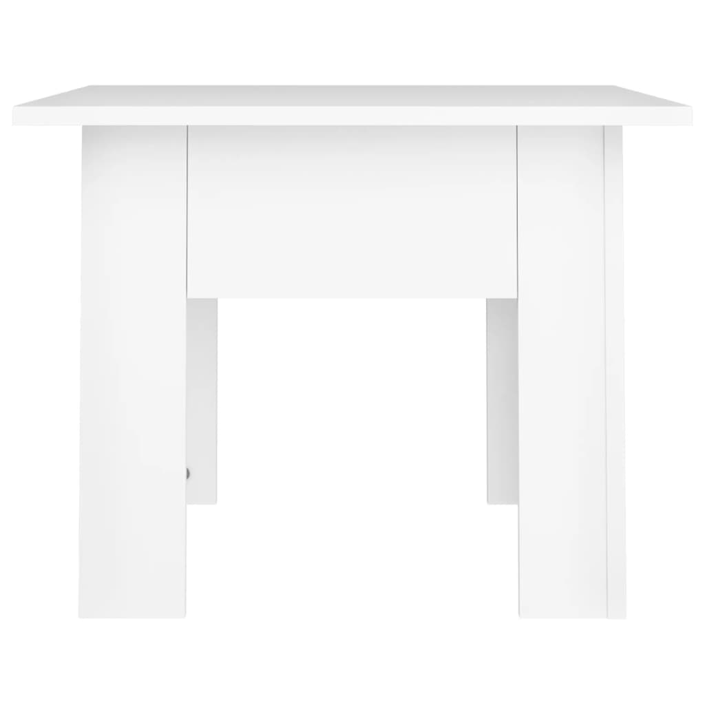 vidaXL Sohvapöytä valkoinen 55x55x42 cm lastulevy