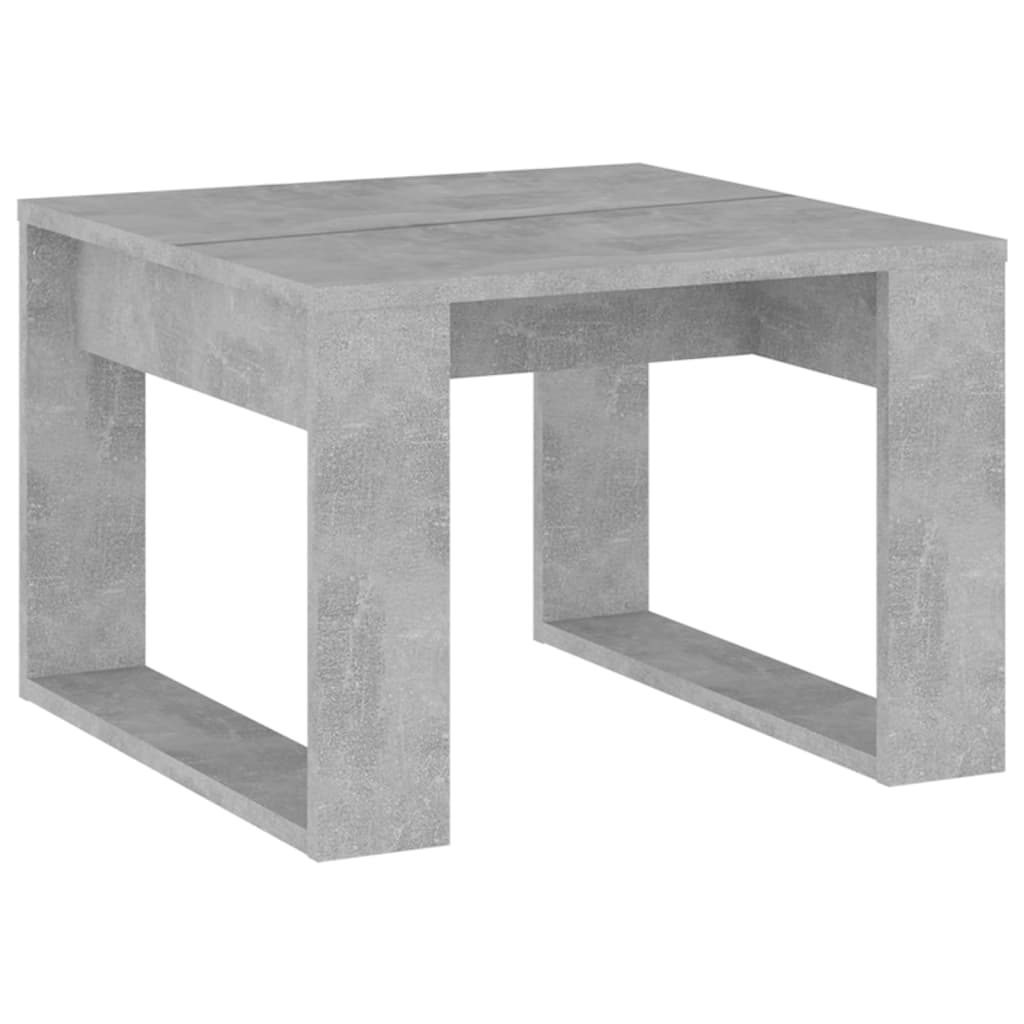 vidaXL Sivupöytä betoninharmaa 50x50x35 cm tekninen puu
