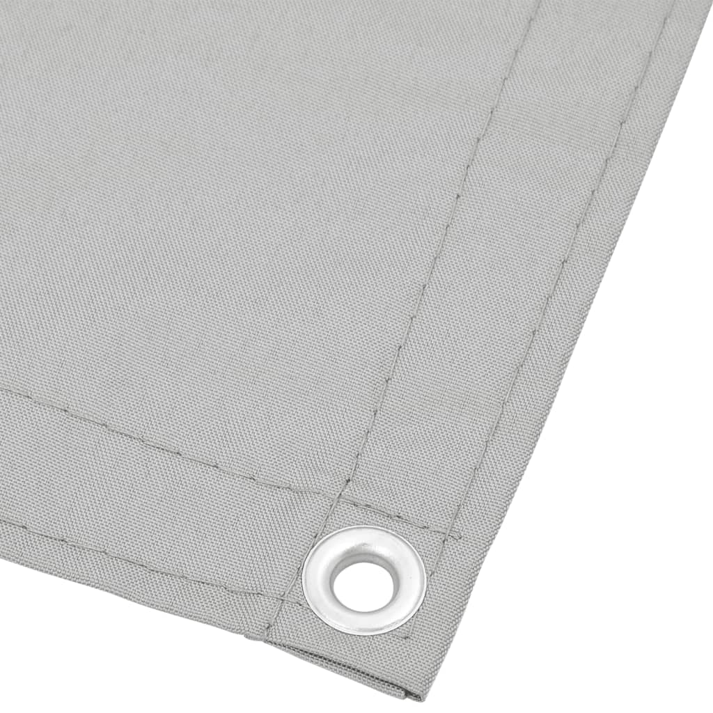 vidaXL Parvekkeen suoja v.harmaa 75x1000 cm 100% Oxford polyesteri