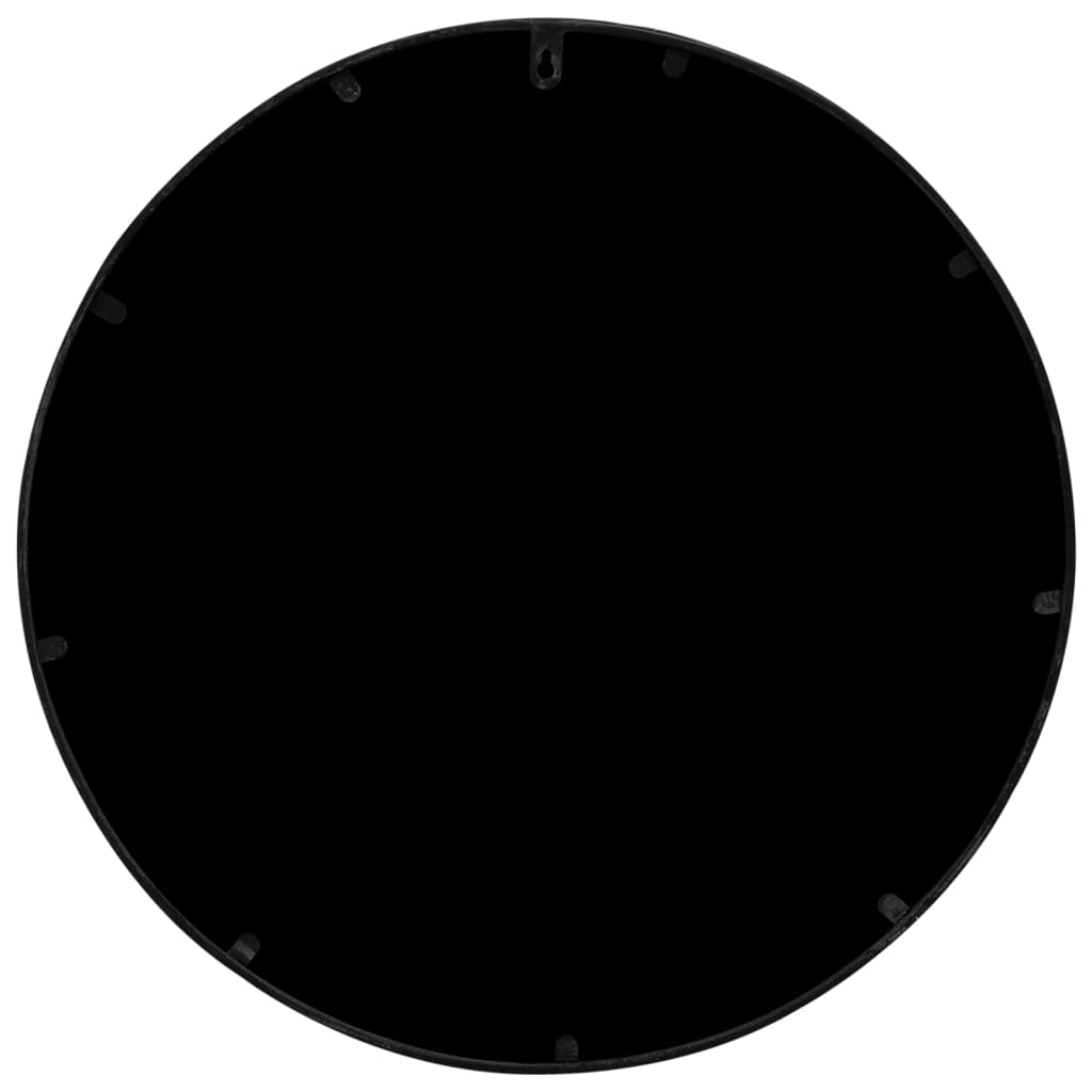 vidaXL Puutarhapeili musta 60x2,5 cm rauta pyöreä ulkokäyttöön