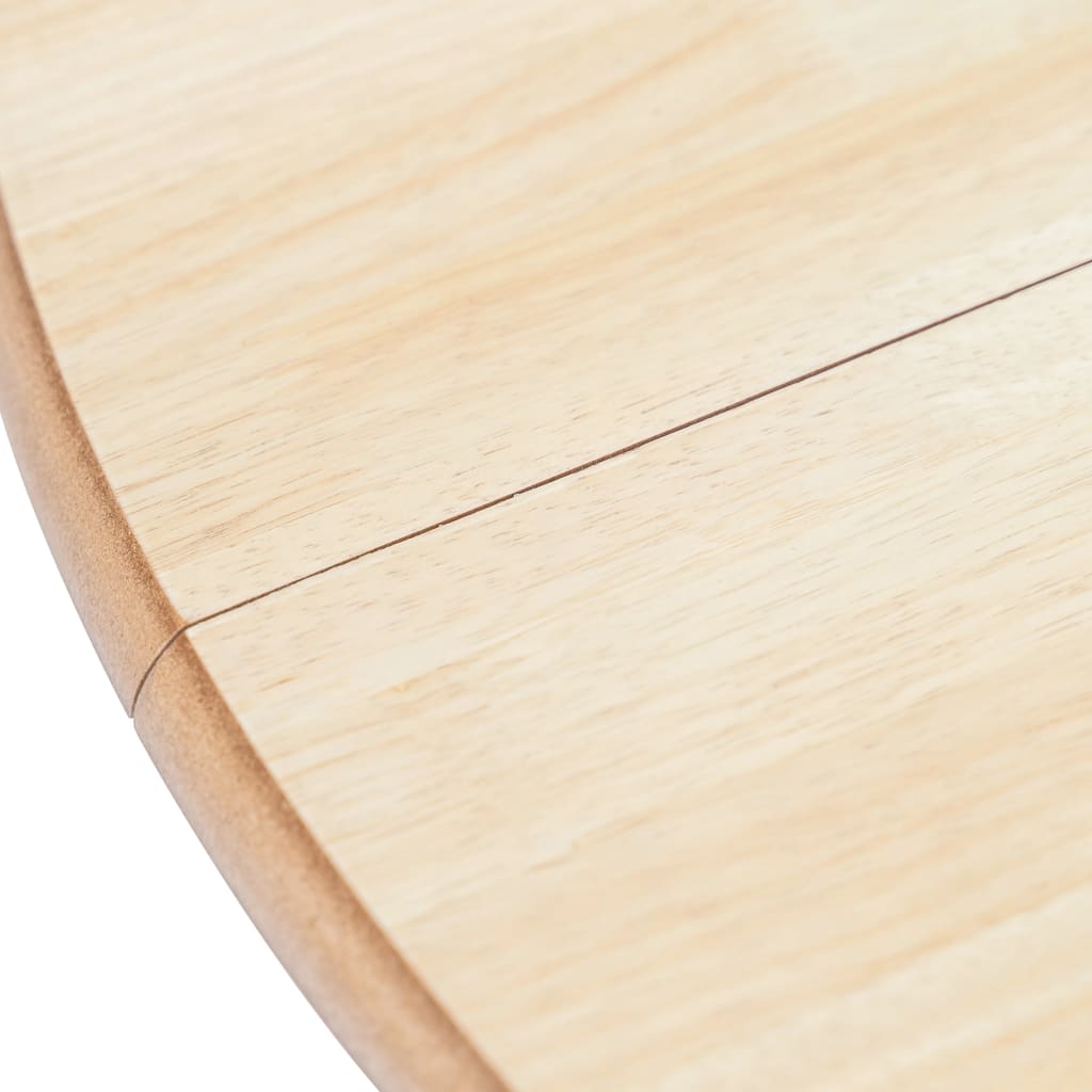 vidaXL Ruokapöytä valkoinen ja ruskea 106 cm kumipuu