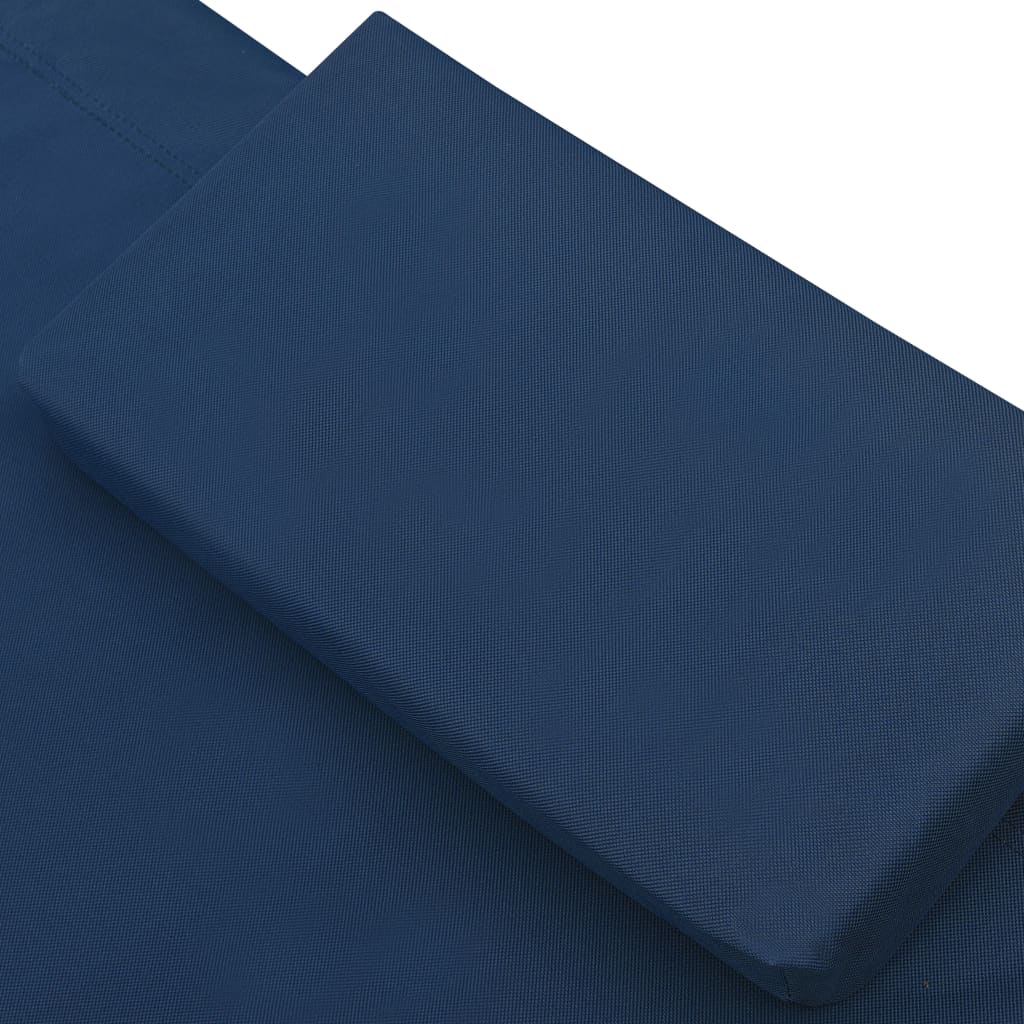 vidaXL Aurinkovuode katoksella ja tyynyillä sininen