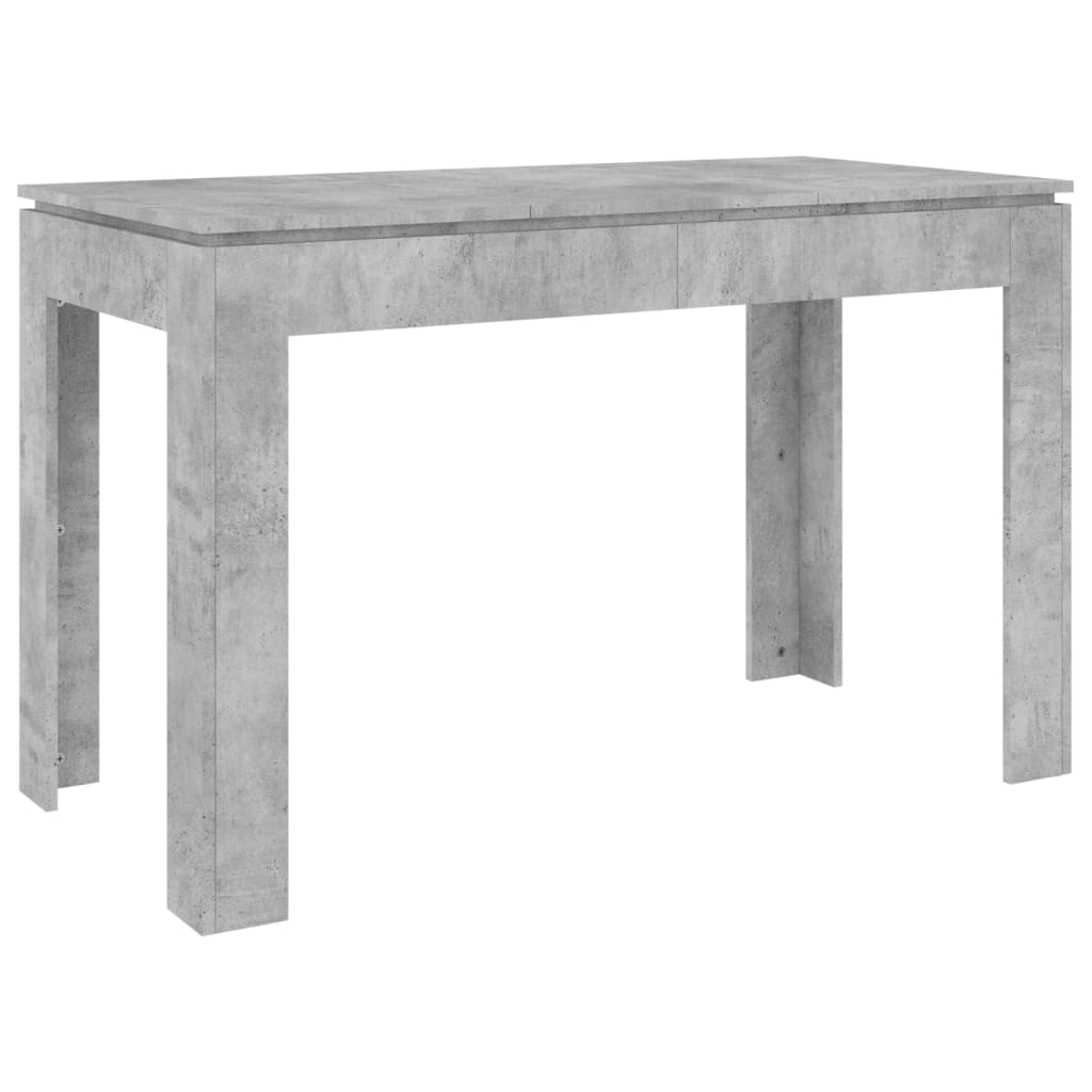 vidaXL Ruokapöytä betoninharmaa 120x60x76 cm lastulevy