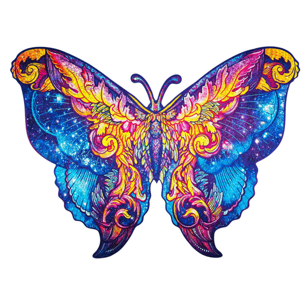 UNIDRAGON Palapeli 700 osaa Intergalaxy Butterfly Royal Size 60x44 cm