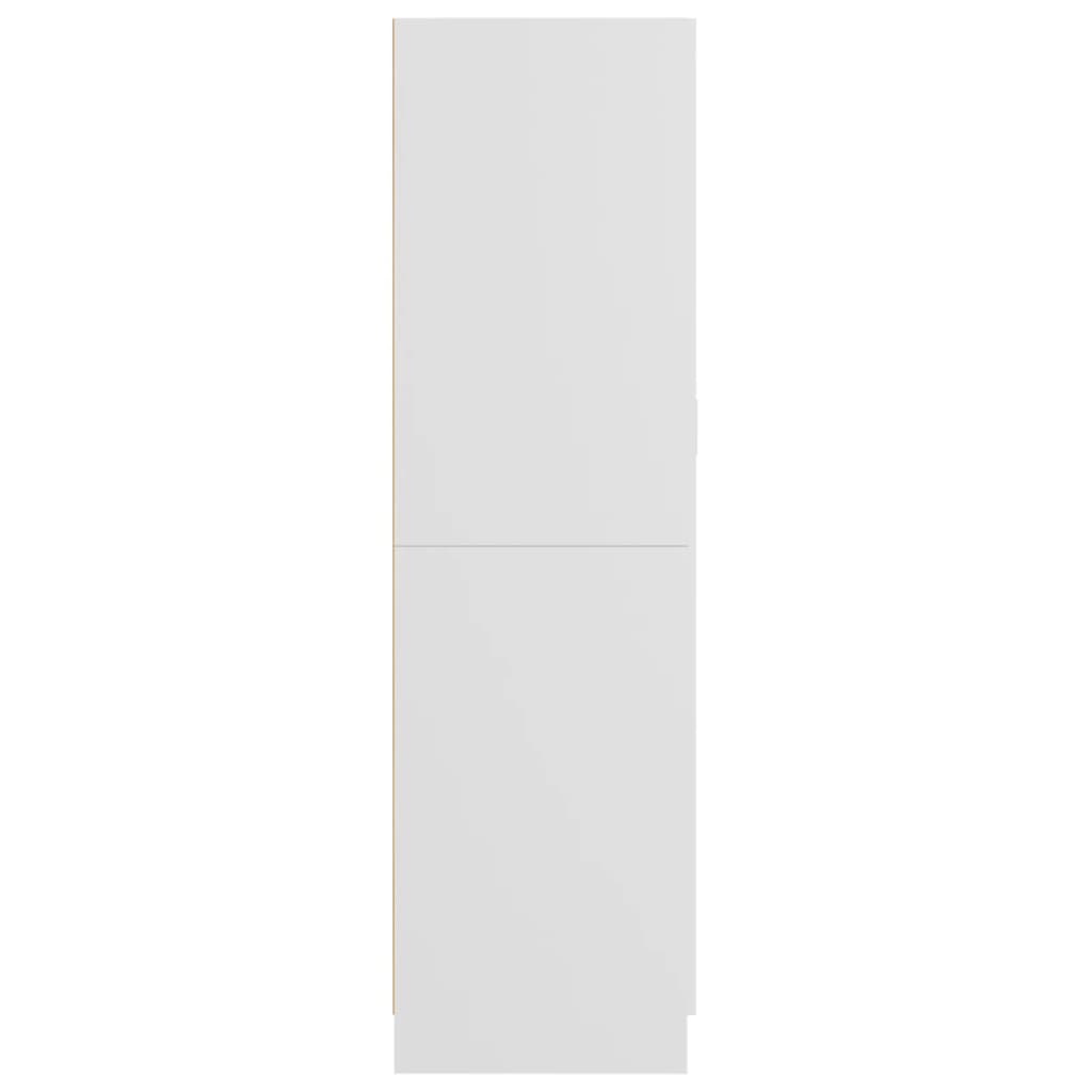 vidaXL Vaatekaappi valkoinen 82,5x51,5x180 cm lastulevy