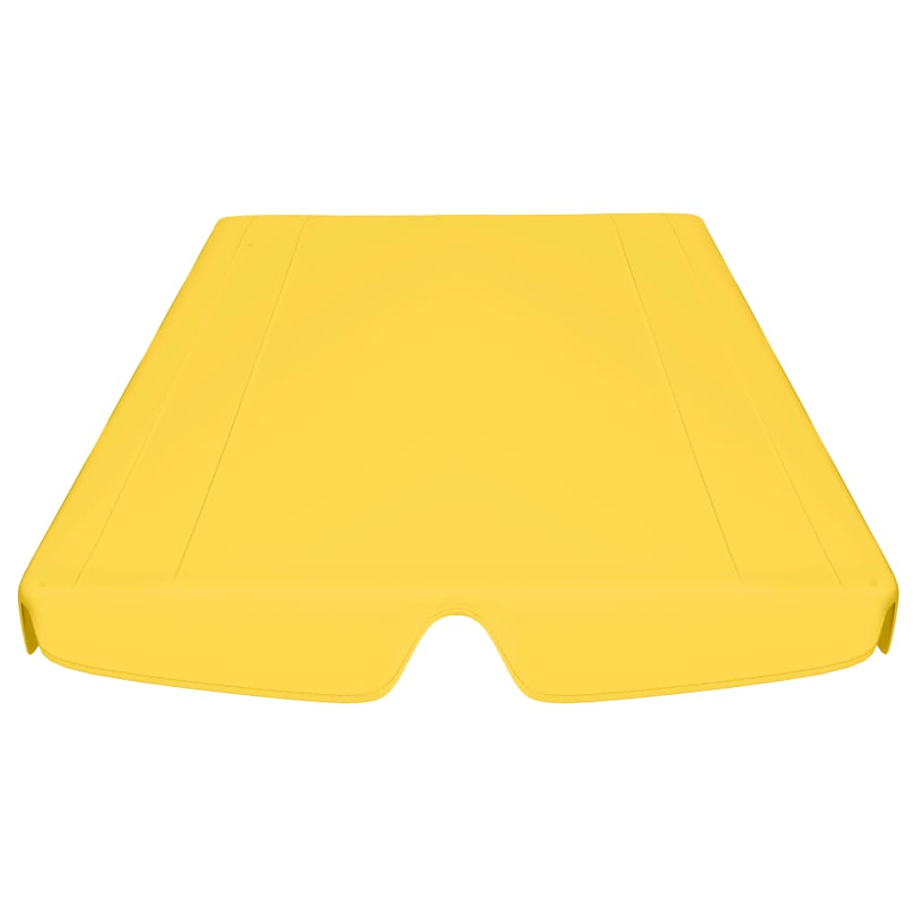 vidaXL Vaihtokatos puutarhakeinuun keltainen 150/130x105/70 cm