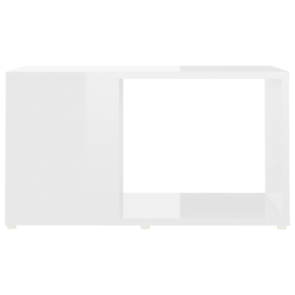 vidaXL TV-taso korkeakiilto valkoinen 60x24x32 cm lastulevy