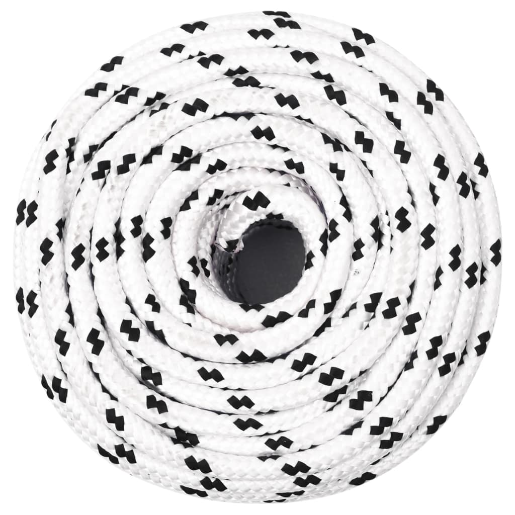 vidaXL Työköysi valkoinen 10 mm 100 m polyesteri