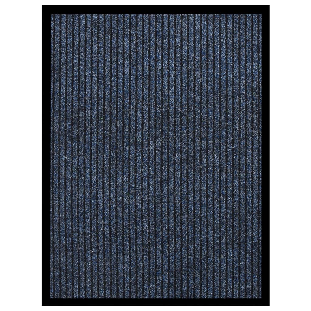 vidaXL Ovimatto raidallinen sininen 60x80 cm