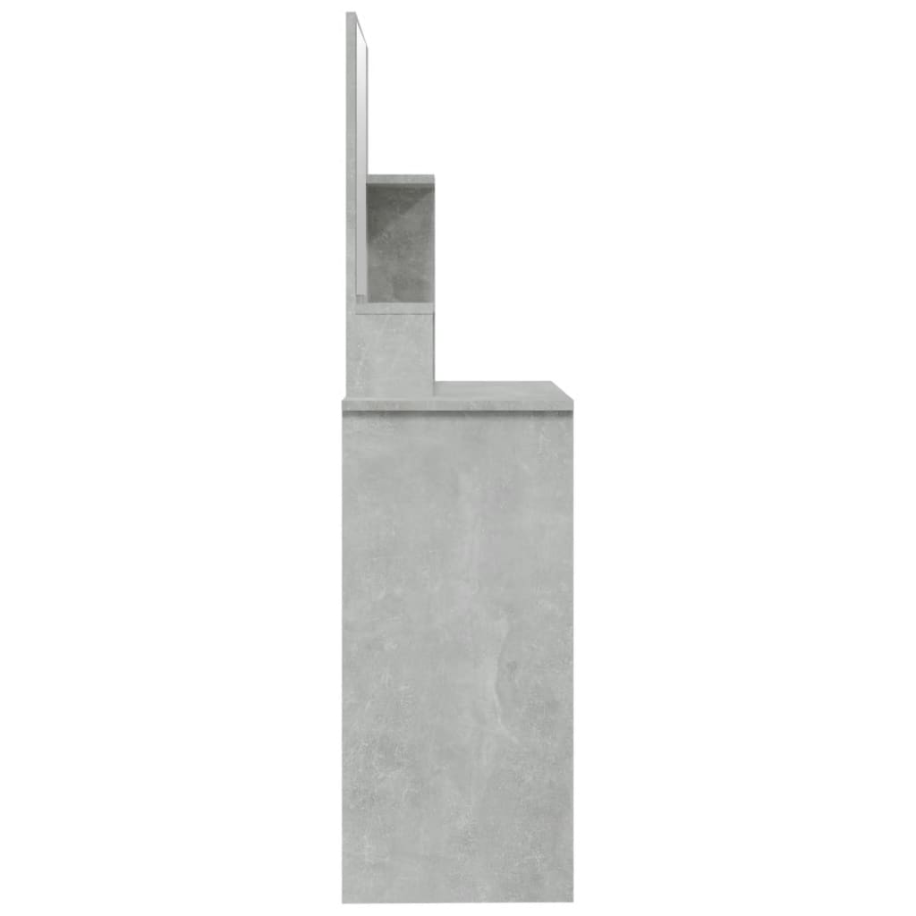 VidaXL Peilipöytä betoninharmaa 86,5x35x136 cm