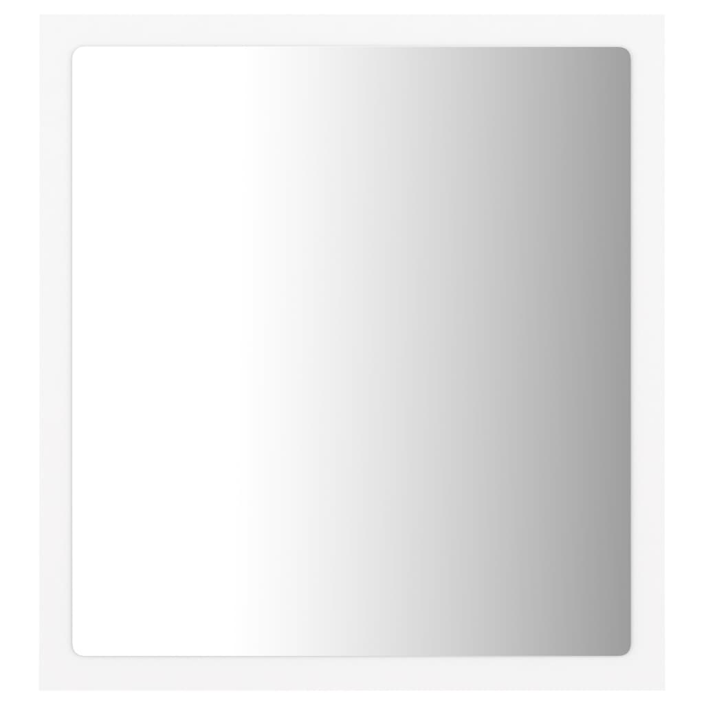 vidaXL LED-kylpyhuonepeili valkoinen 40x8,5x37 cm akryyli