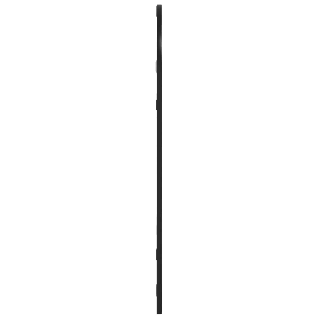 vidaXL Seinäpeili musta 30x60 cm kaari rauta