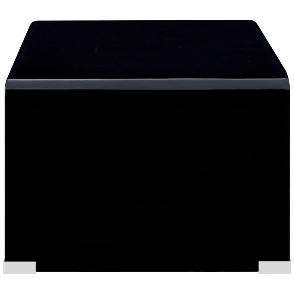 vidaXL Sohvapöytä musta 98x45x31 cm karkaistu lasi