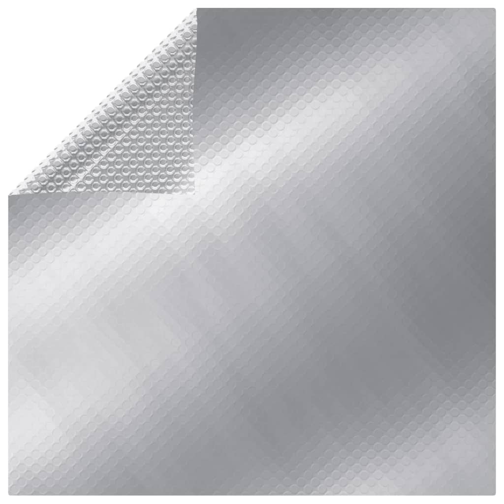 vidaXL Uima-altaan suoja suorakulmainen 1200x600 cm PE hopea