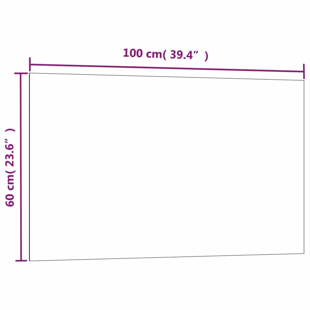 vidaXL Seinäkiinnitteinen magneettitaulu valkoinen 100x60 cm lasi
