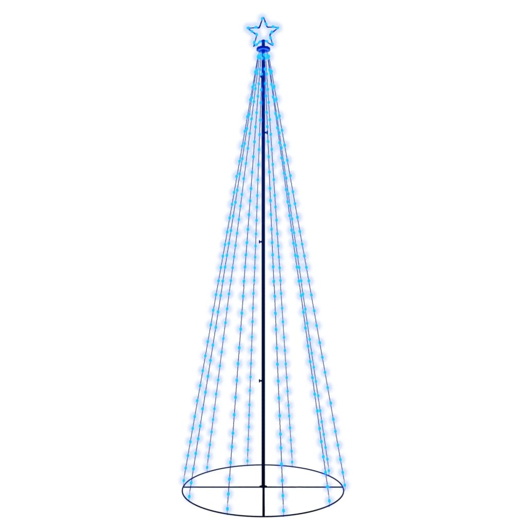 vidaXL Kartio joulukuusi 310 sinistä LED-valoa 100x300 cm
