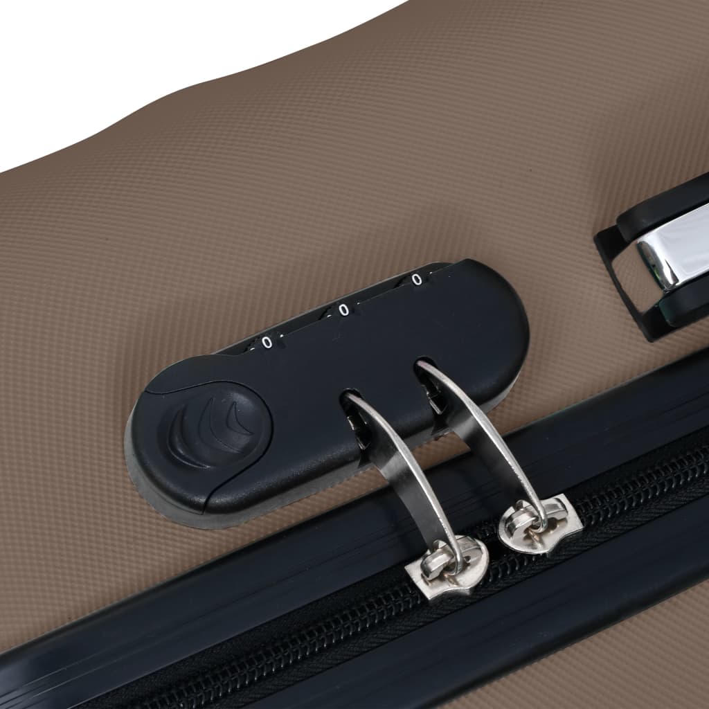 vidaXL Kovapintainen matkalaukku ruskea ABS