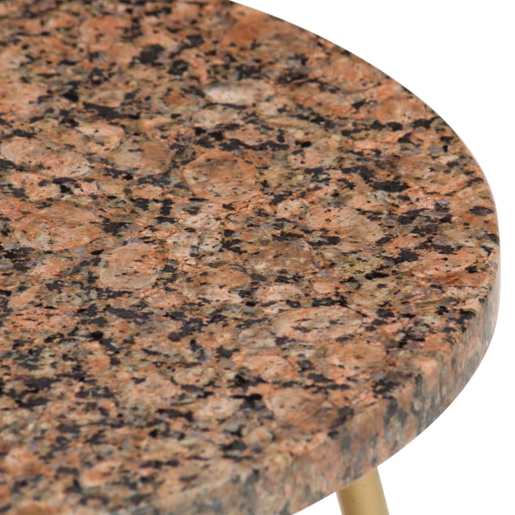 vidaXL Sohvapöytä punainen 40x40x40 cm aito kivi marmorikuviolla