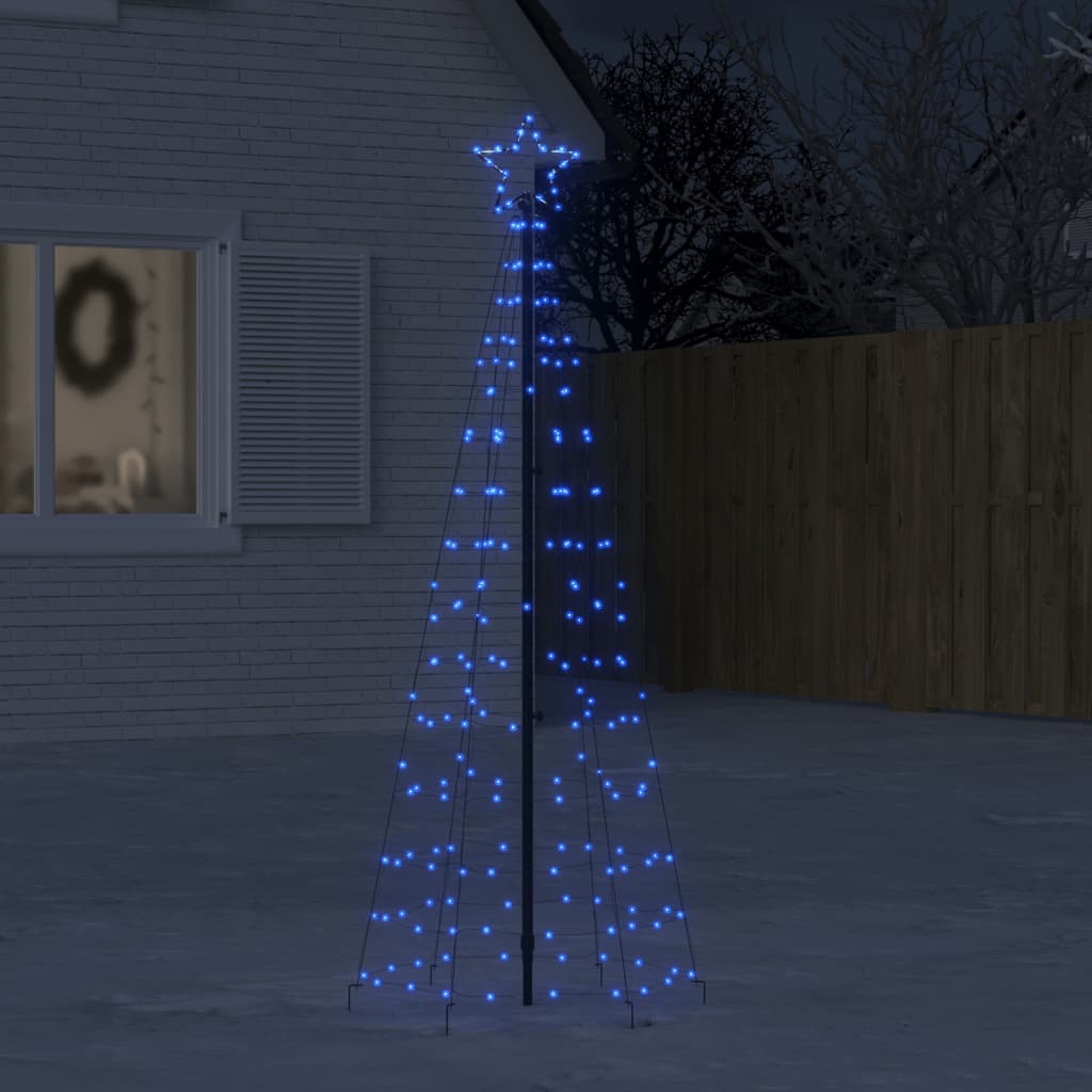 vidaXL Joulukuusivalo piikeillä 220 sinistä LED-valoa 180 cm